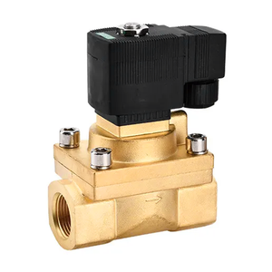 سلسلة 12V 50bar 5Mpa 2 اتجاه ارتفاع درجة الحرارة المياه صمام الملف اللولبي النحاس في الضغط من النحاس الأصفر - Product Image 4