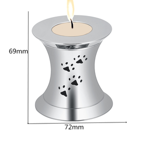 Cane Zampa di Stampa Mini Cremazione Gioielli Per Animali Da Compagnia Ceneri 316L In Acciaio Inox Memorial Candela Ceneri Cofanetto Medaglione Ricordo Urne - Product Image 2