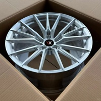 Jantes monobloc forgées VeroX 1 pièce, finition argent brossé, multi-branches, 18-26 pouces, 5x112 5x114.3 5x120 pour BMW Audi Mercedes Tesla