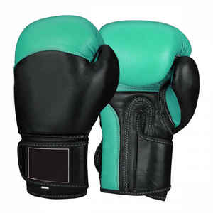 16oz Soporte de agarre mejorado Guantes de combate Equipo de entrenamiento de material de PU impermeable para artes marciales y boxeo - Product Image 6