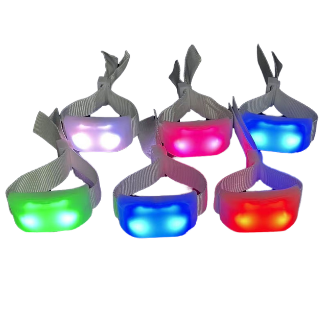 2024 Custom Logo Wireless Remote Controlled LED Bracelet DMX Control Luminous Custom Led Bracelets Wristband for Events