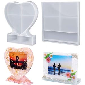 Wholesale Sl Custom Eco-Friendly Disposable Silicone DIY Resin Art Casting Molds Heart Epoxy Mold Cake Making <b>Candle</b> Opp Bag - Product Image 3
