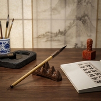 Pennello per Inchiostro in Pelo di Capra a Scrittura Fluida, Confezione Regalo Personalizzata OEM, Fornitura per Calligrafia per Anziani