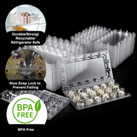 Barquette en plastique à 18 alvéoles pour œufs de caille, emballage pour œufs de caille, plateau pour œufs de caille pour l'agriculture