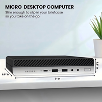 Mini PC de bureau Barebone Tiny ProDesk 600 G5 9e génération, propre, sans rayures, grade A, testé et fonctionnel