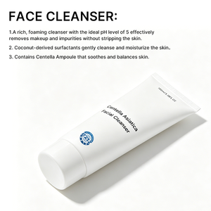 Limpiador Facial Profundo para el Acné con Centella Asiática, Tubo de 100 ml, Crema Suave para Piel Grasa, Uso Diario - Product Image 2