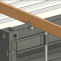 JH-Mech pour structures cantilever extérieures de conteneurs maritimes, poutre en acier, support de toit en acier pour conteneur maritime