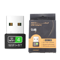 Adaptador USB WiFi 2 en 1 de 150 Mbps 4.2, Tarjeta de Red Inalámbrica 802.11n para PC y Laptop