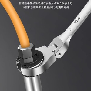 Llave de Trinquete de Extremo Abierto Giratoria Estándar Imperial, Llave de Trinquete Rápida Universal de Bayoneta, Llave de Trinquete Rápida - Product Image 5