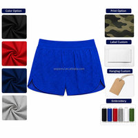 Shorts de sport légers et sans coutures pour hommes, perforés, séchage rapide, respirants, pour la course et la gym, avec design à jambes fendues, personnalisables OEM