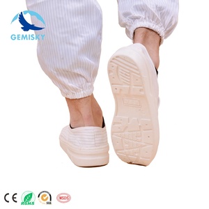 Pu Pvc Anti-Statische Streep <span class=keywords><strong>Esd</strong></span> Canvas Zool Geleidende Stof Antistatische Veiligheidsschoenen Voor Medische Cleanroom - Product Image 5