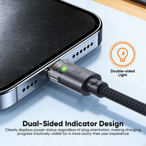 Câble de données VIDVIE USB C vers Lightning, type C PD 36W, charge rapide, câble de synchronisation de données pour <span class=keywords><strong>iPhone</strong></span> 11 12 13 <span class=keywords><strong>14</strong></span> 15 16 Pro Max - Product Image 3