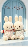Peluche Lapin Mignon Tendance avec Jupe, Douce et Moelleuse, Cadeau d'Anniversaire pour Enfants - Nouvelle Collection Z