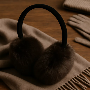 लक्जरी faaux-जैसे लंबे बाल सर्दियों फैशन एक्सेसरी महिलाओं की डिजाइनर शैली गर्म सुरुचिपूर्ण हेडवियर - Product Image 1