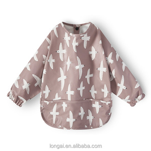 Bavoir d'alimentation imperméable et anti-salissure pour enfants, sac de riz doux lavable pour bébé, motif imprimé. - Product Image 4