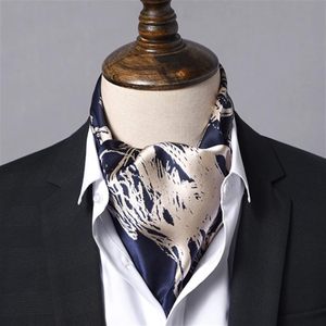Cravate <span class=keywords><strong>Ascot</strong></span> en Soie Imprimée Paisley Personnalisée pour <span class=keywords><strong>Homme</strong></span> – <span class=keywords><strong>Foulard</strong></span> de Mariage Tendance et Abordable - Product Image 1