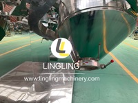 Mesin Pencampur 3D Stainless Steel untuk Bahan Kimia & Bubuk Rempah dengan Inti Pengaduk Berkualitas Tinggi, Blender Bubuk Kering