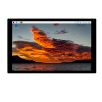 Raspberry LCD DSI 10.1 inci Raspberry Pi 5 4B CM4 1280x800 IPS 60Hz Refresh optik ikatan 6H kaca 10 titik sentuh