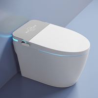 WC intelligent monobloc avec bidet électronique à chasse automatique, télécommande et siège chauffant