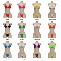 Maßgefertigtes Einfarbiges Bikini-Set mit Seitenschnürung und Kristallen Zweiteiliger Badeanzug Minimalistisch Sexy Push-Up OEM ODM Private Label Geringe Mindestbestellmenge