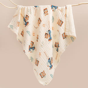 Imprimé jeter couverture Swaddle Wrap serviette confortable doux respirant mousseline infantile bébé Swaddle Wrap couverture - Product Image 4