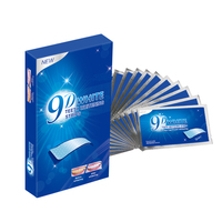 Tiras Blanqueadoras de Dientes de Gel 9D con Peróxido, Súper Efecto, Paquete de 7 Pares, Venta al por Mayor