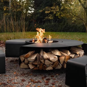 Poêle à bois extérieur de 900mm de diamètre <span class=keywords><strong>Cheminée</strong></span> à feu de joie pour villa Maison Jardin <span class=keywords><strong>Cheminée</strong></span> à bois - Product Image 1