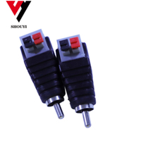 Pour système de vidéosurveillance RCA AV Type de presse connecteur Audio RC connecteur Audio vidéo mâle