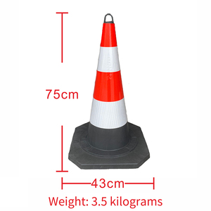 Tùy chỉnh khẩu hiệu vòng phản ánh màu đỏ và trắng sọc rộng mỏng vòng an toàn đường giao thông nón - Product Image 6