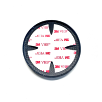 Emblème avant et badge de coffre en fibre de carbone véritable 74mm 82mm pour X3 X5 X7, accessoires automobiles de rechange, 50e anniversaire