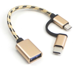 2 Trong 1 <span class=keywords><strong>USB</strong></span> <span class=keywords><strong>3.0</strong></span> OTG Adapter Loại C Micro <span class=keywords><strong>USB</strong></span> Để <span class=keywords><strong>USB</strong></span> <span class=keywords><strong>3.0</strong></span> Adapter Cable OTG Chuyển Đổi Sử Dụng Cho Sạc Truyền Dữ Liệu - Product Image 5
