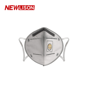 NEWLISON masker KN95 sekali pakai, Respirator kain non-tenun ramah lingkungan untuk Konstruksi Industri - Product Image 4