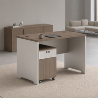 Bureau d'ordinateur ergonomique moderne en bois avec tiroirs verrouillables, durable, vente en gros d'usine pour petits bureaux, usage domestique et commercial