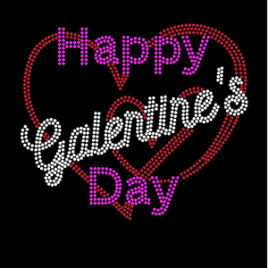 عيد الحب الحب عزر حجر الراين نقل الإصلاح الساخنة تصميم الكريستال أحذية الأظافر مسطحة الظهر بريق الحديد تقنية - Product Image 4