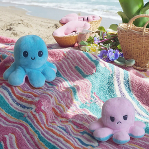 Venta al por mayor de peluche para mascotas con logotipo personalizado Vida Marina divertido juguete con forma de <span class=keywords><strong>pulpo</strong></span> juguete reversible interactivo chirriante juguete para perros de peluche - Product Image 1