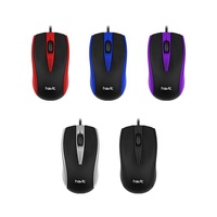 HAVIT — souris filaire de 1000 DPI pour PC MS871, périphérique ergonomique symétrique et antidérapant à 3 touches pour ordinateur portable