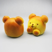 Jouets éducatifs Kawaii en forme de pain simulé, jouets anti-stress en PU souple à remontée lente pour enfants, vente en gros