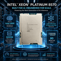 인텔 제온 플래티넘 8570 서버 CPU 56 코어 112 스레드 2.1GHz 4.0GHz 300MB L3 캐시 LGA4677 350W 프로세서