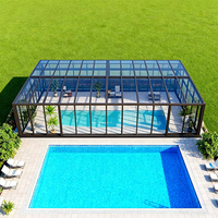 Solárium Modular Prefabricado Personalizable y Confortable con Vidrio Templado y Diseño Impermeable de Estilo Moderno
