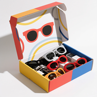 Étui pour lunettes de soleil de couleur personnalisée boîte d'emballage en carton ondulé boîte d'abonnement pour lunettes boîte d'expédition postale