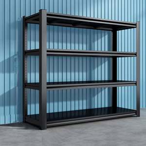 מדף נירוסטה מדפי אחסון מתלה מדפים מתכת אחסון רב תכליתיים פלדה מדפים אחסון מדף עבור סיטונאים - Product Image 1