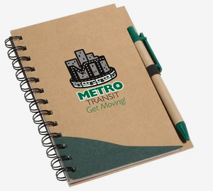Carnet personnalisé avec logo, feuilles recyclées, avec stylos, ensemble cadeau promotionnel, vente en gros, qualité supérieure - Product Image 2