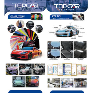 <span class=keywords><strong>Film</strong></span> de protection de carrosserie de voiture en vinyle PVC auto-adhésif ultra mat, couleur noire changeante, rouleaux de <span class=keywords><strong>film</strong></span> de protection de voiture en vinyle PET - Product Image 5