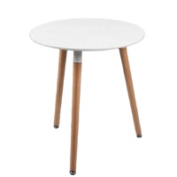 Mesas — ensemble de table basse style industriel, avec chaises, table à manger ronde en bois, pour la maison