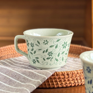 Kreative Keramik-Reisemug mit Eisriss-Glasur im Amerikanischen Stil, Mikrowellengeeignet, Große Kapazität für Kaffee & Haferflocken - Product Image 5