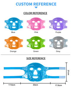 Ice Face Mask Gel Beads Cold Cooling Face Compress Pain Relief Ice Mask - Product Image 2