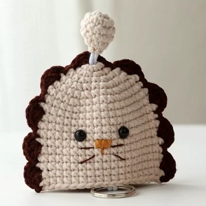 Offre Spéciale créatif fait à la main en forme d'animal tricoté clé sac mignon clé de voiture housse de protection tricoté Crochet <span class=keywords><strong>sacs</strong></span> - Product Image 6