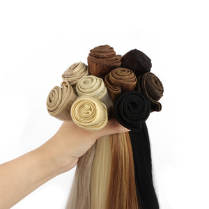 Orientfashion 100g 26 inch trước kéo dài tóc bó xương thẳng tổng hợp tóc số lượng lớn mượt bện Crochet phần mở rộng tóc - Product Image 3