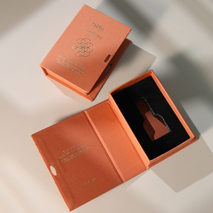 Elegant Rigid Cardboard Perfume Gift <b>Box</b> Magnetic <b>Book</b> Style with Ribbon and Custom Foam Lining - Product Image 3