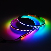 Bande LED intelligente numérique RGBIC WS2812 WS2812B adressable DC 5V, 30, 60, 96, 144 LED, pixels individuels, SMD 5050
